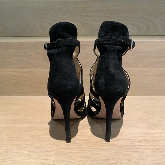 Zara black suede heeled sandal size EU37 (US6.5) - Picture 4 of 5